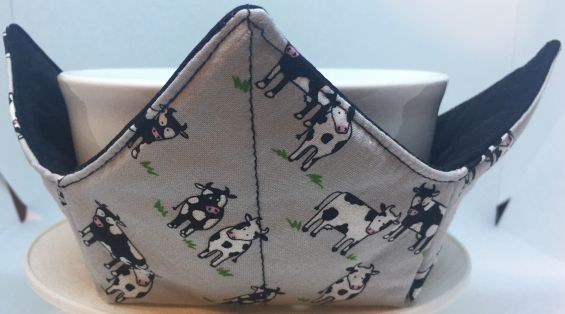 Gray Cows Small Bowl Caddy OCG-GRAYCOWSSMALLBO-122